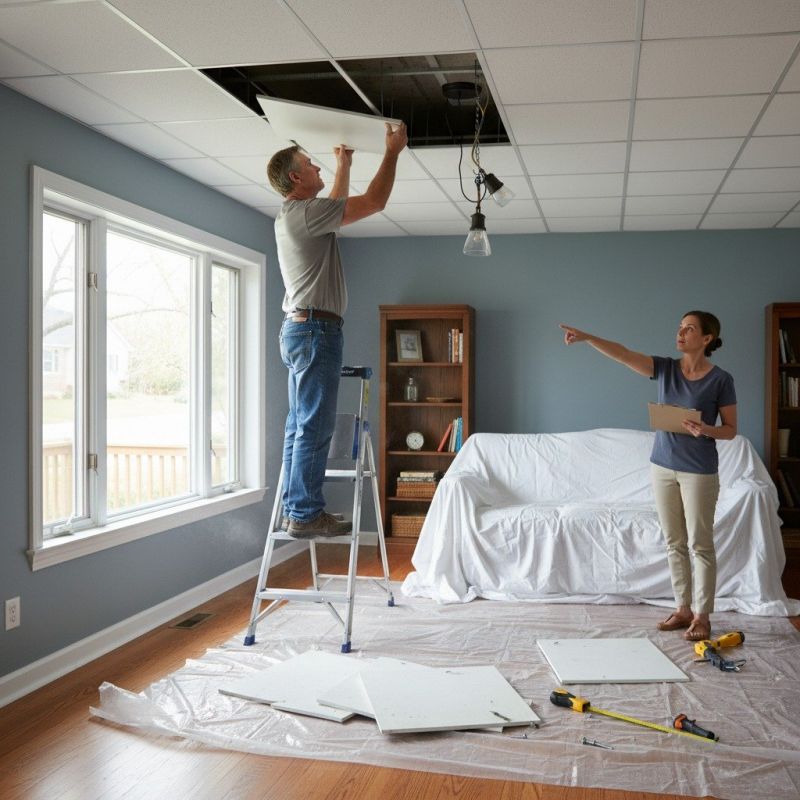 Drop Ceiling Grid Repair