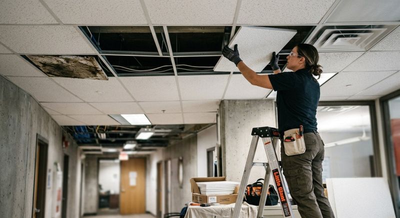Suspended Ceiling Repair in Longmont, CO